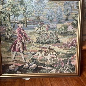 Colonial Needlepoint picture